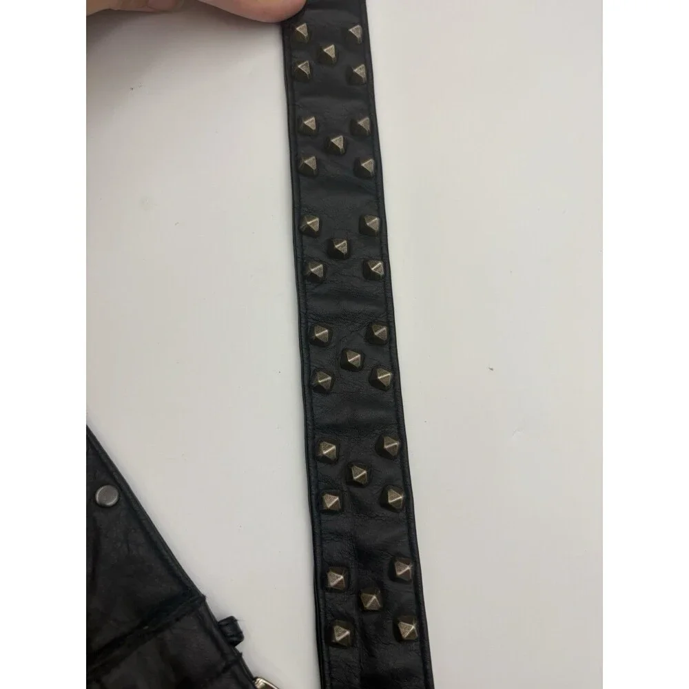 Vintage Harley Davidson Studded Leather Belt 41”